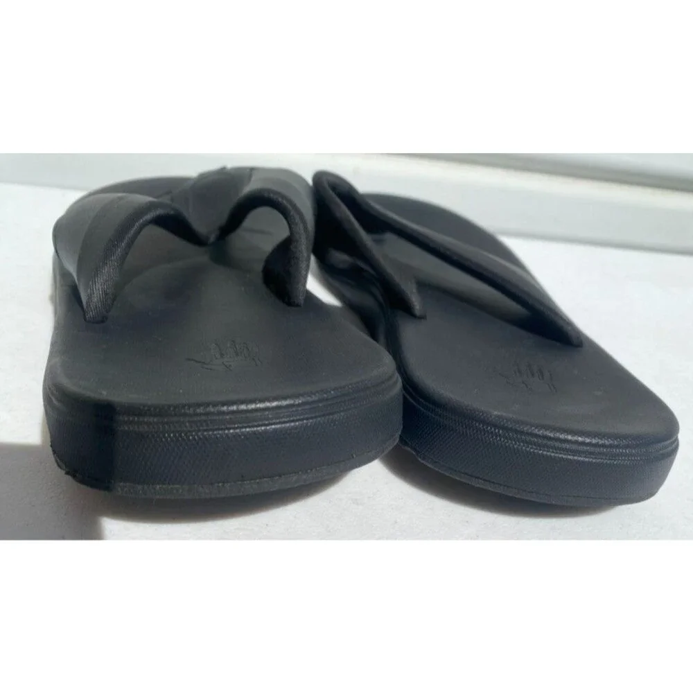 Body Glove Mens Cushioned Flip Flop Sandals Beach Casual Black Outdoor - Size 12